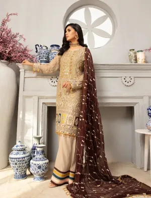 Latest Pakistani Chiffon Suit In Decent Combination # C2077
