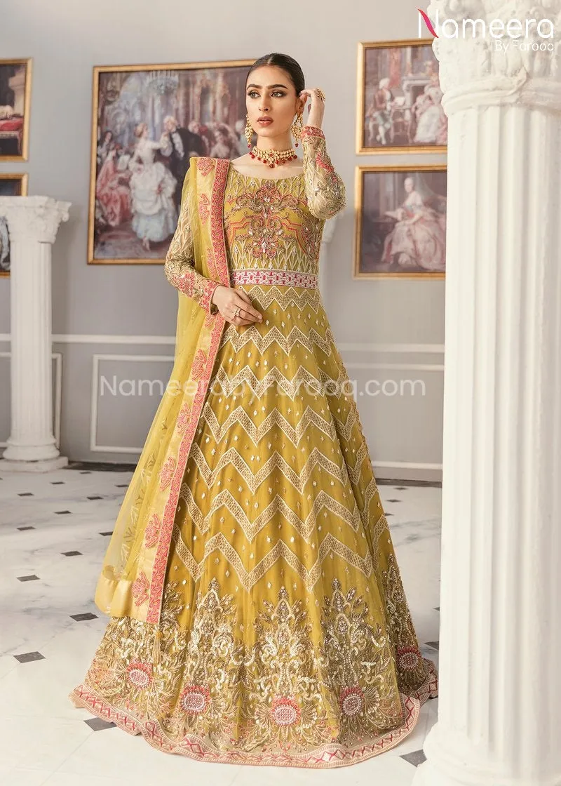 Latest Pakistani Maxi Dress for Wedding Party #BP181