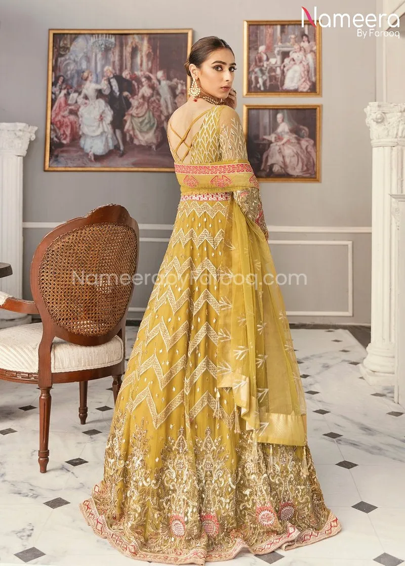 Latest Pakistani Maxi Dress for Wedding Party #BP181
