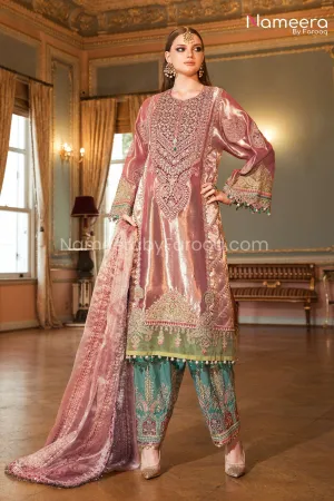Latest Punjabi Suit Salwar Kameez in Pink Color #BB159