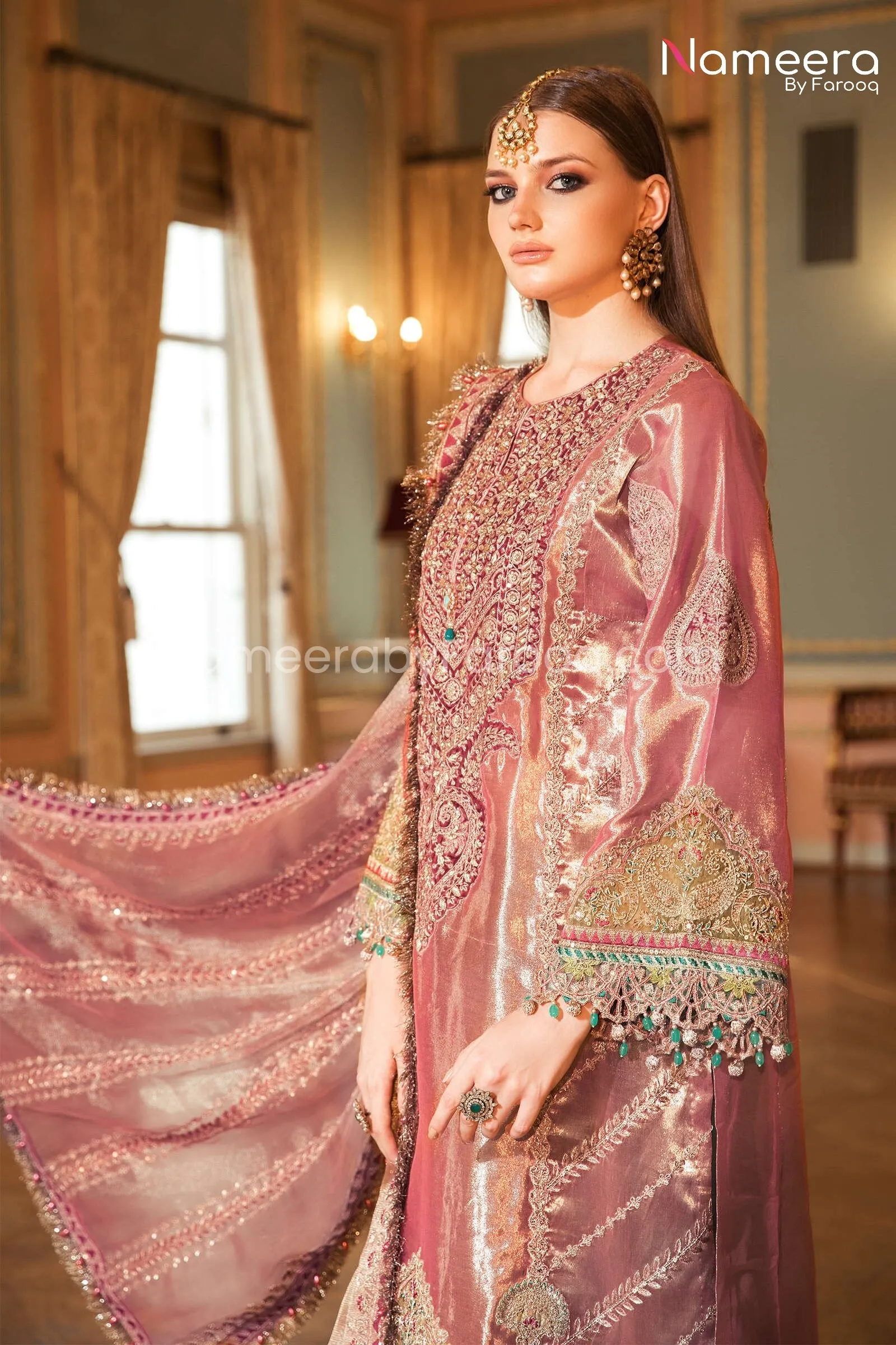Latest Punjabi Suit Salwar Kameez in Pink Color #BB159