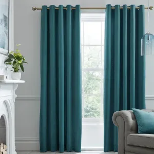 Laurence Llewelyn-Bowen Montrose Eyelet Curtains  - Teal