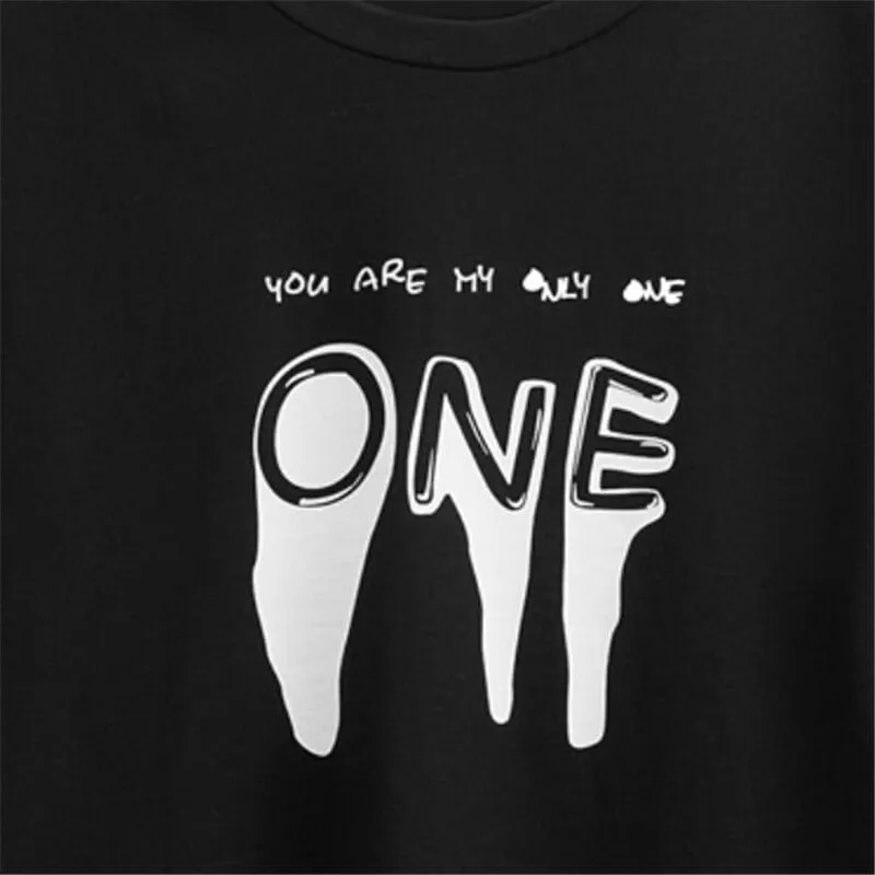 Letter Graphic Cotton T-Shirt