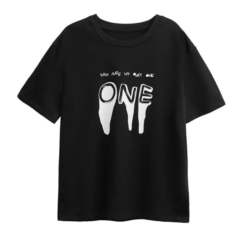 Letter Graphic Cotton T-Shirt
