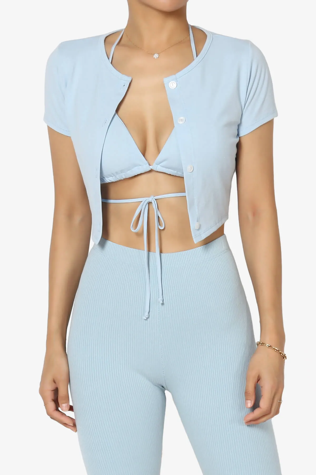 Linda Cardigan And Bra Top SET