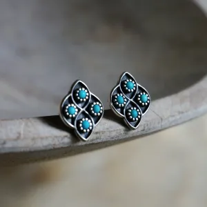 Lucia Turquoise Stud Earrings