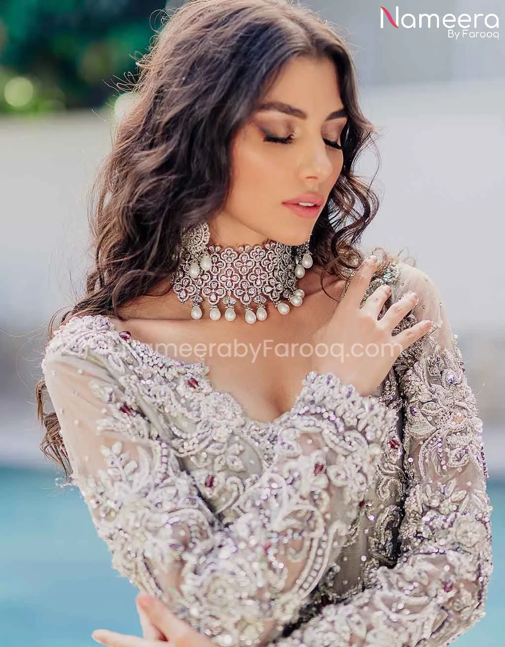 Luxurious Pakistani Fishtail Dress for Bride #BS597