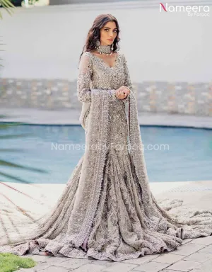 Luxurious Pakistani Fishtail Dress for Bride #BS597