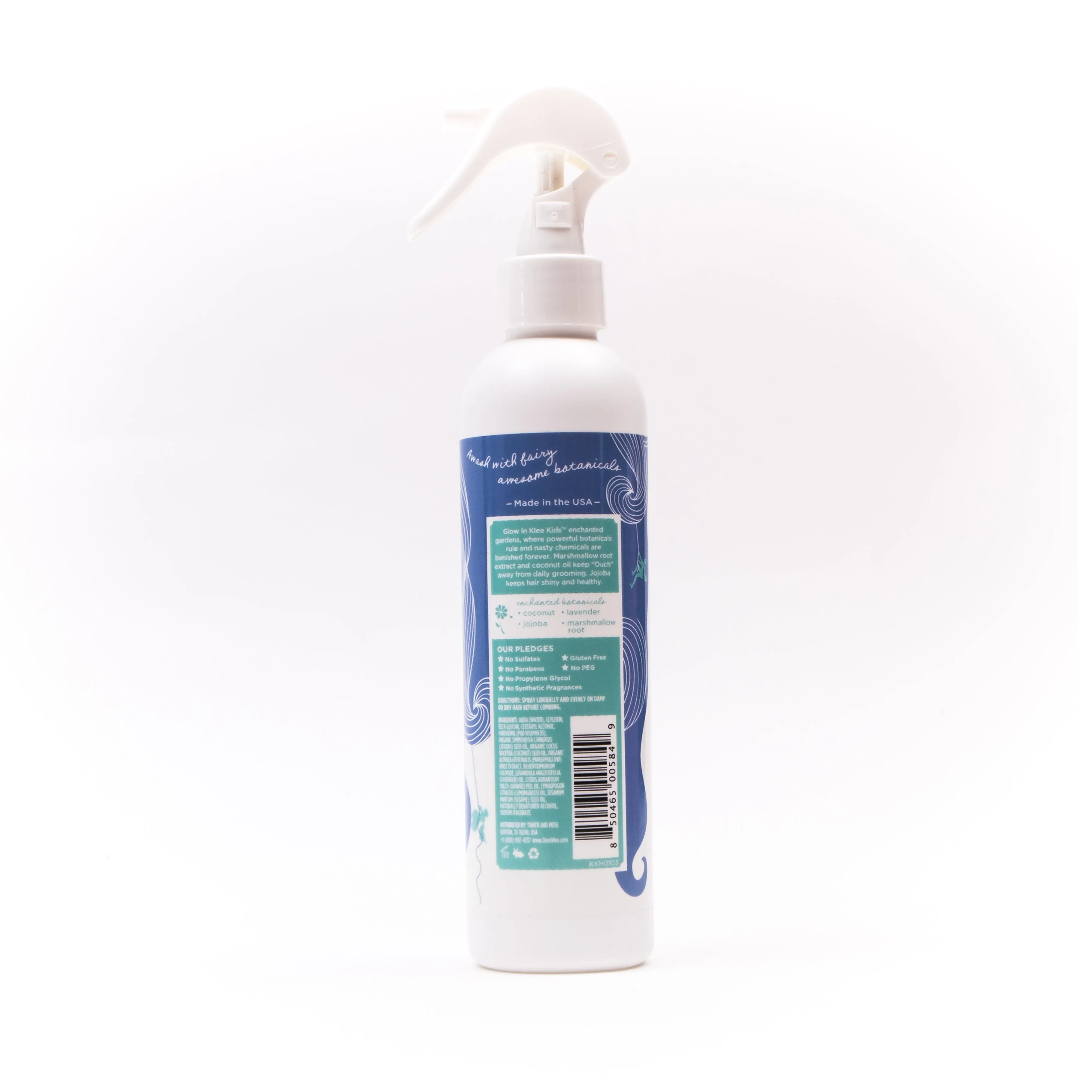 Magical Detangler and Leave In Conditioner - With Coconut Oil and Marshmallow Root, 8 oz