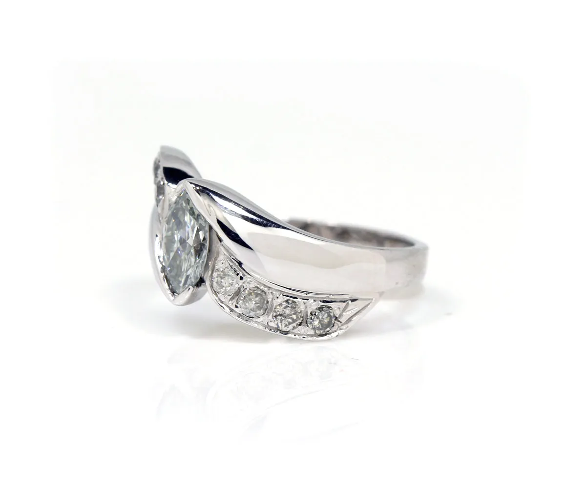 Marquise Diamond Wedding Ring Restoration