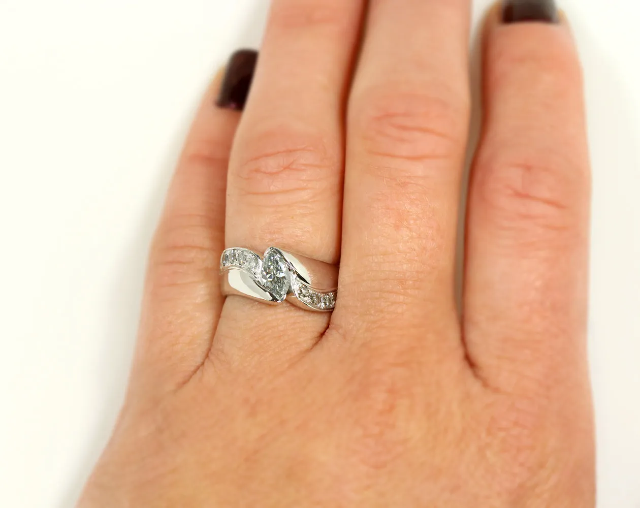 Marquise Diamond Wedding Ring Restoration