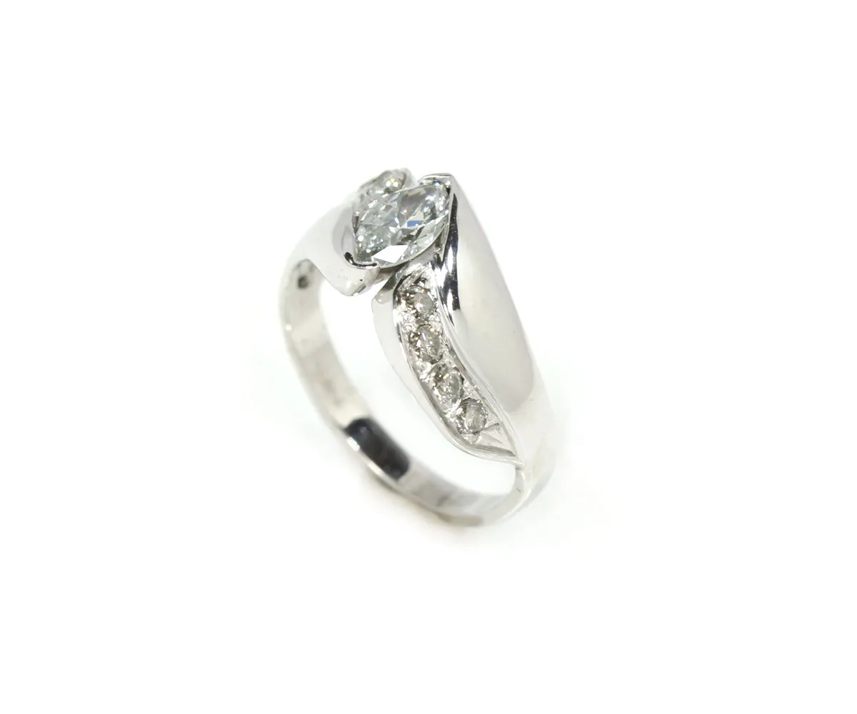 Marquise Diamond Wedding Ring Restoration