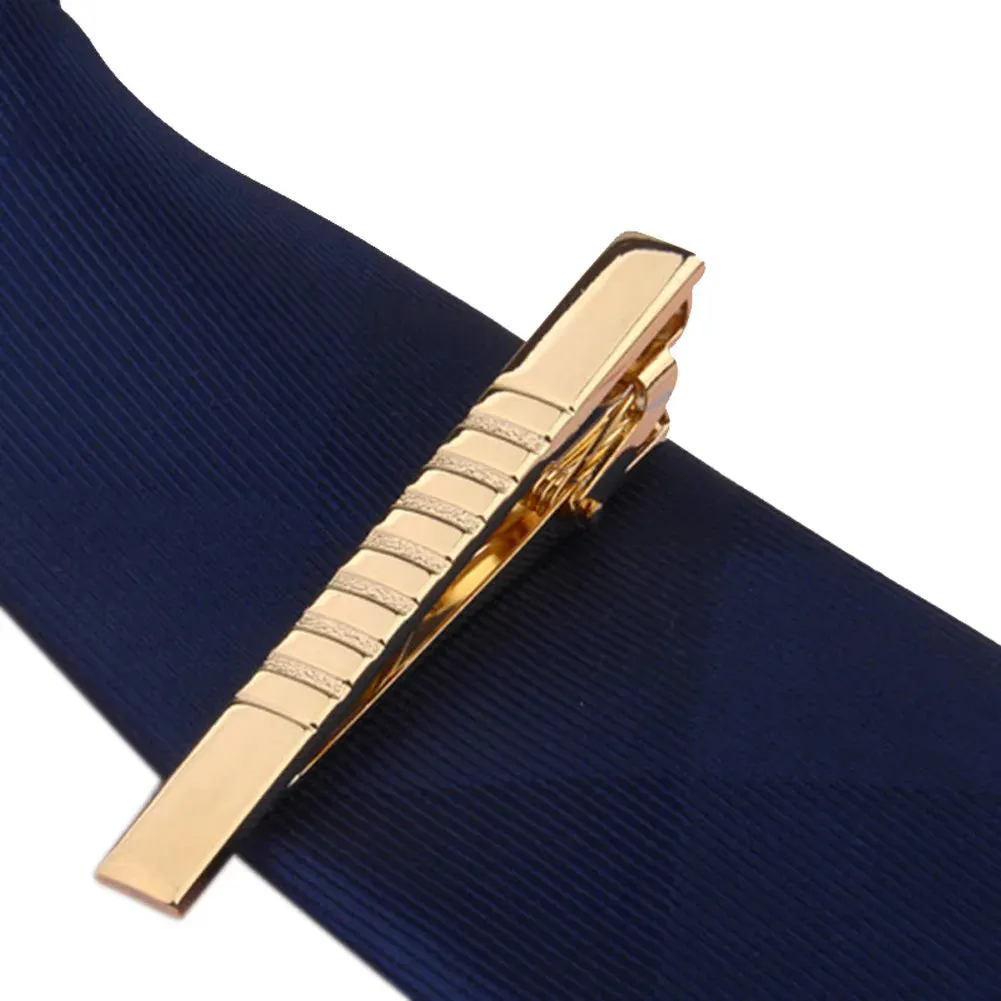 Men Metal Alloy Tie Clip Clamp Necktie Bar Clasp Wedding Bridegroom Business Fashion Formal Gifts