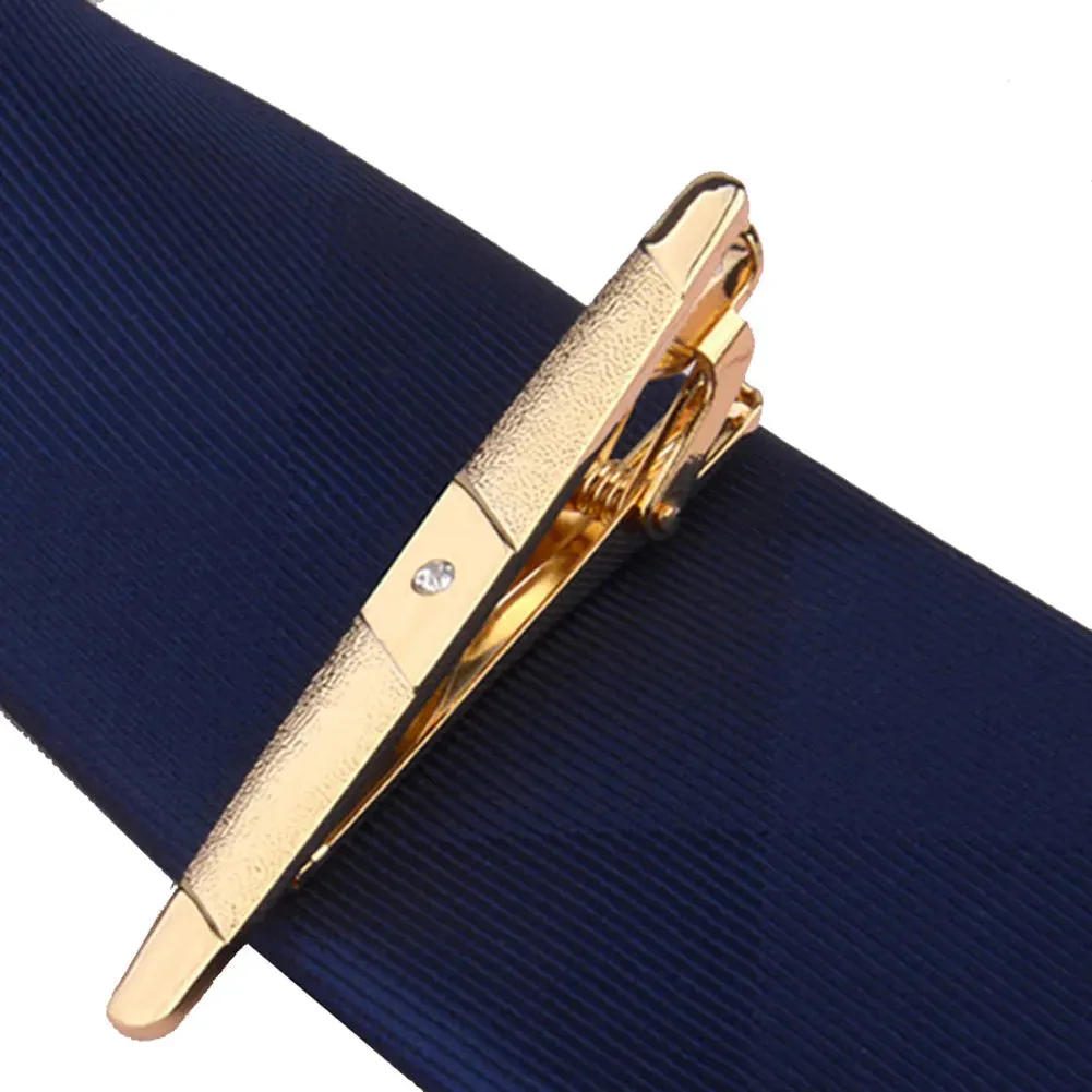 Men Metal Alloy Tie Clip Clamp Necktie Bar Clasp Wedding Bridegroom Business Fashion Formal Gifts