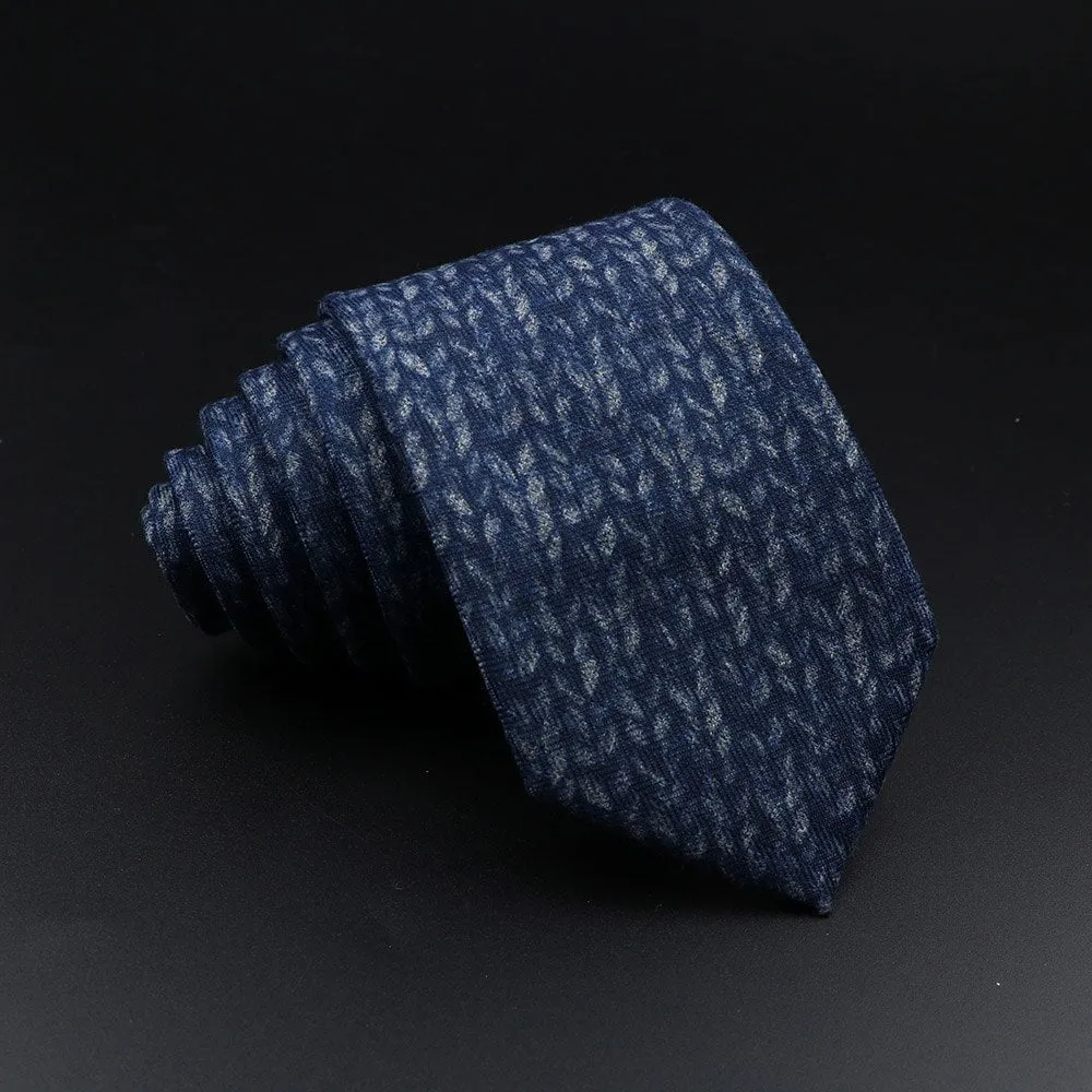 Men&#39;s Plaid Tie Cotton Black Grey Red Necktie Handmade Wool Narrow Collar Ties Wedding Business Party Suit Shirt Gift Accessory