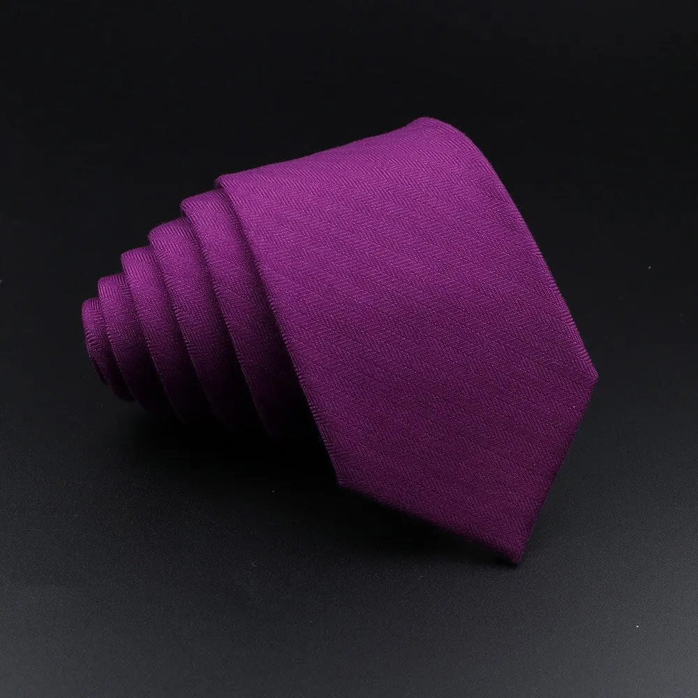 Men&#39;s Plaid Tie Cotton Black Grey Red Necktie Handmade Wool Narrow Collar Ties Wedding Business Party Suit Shirt Gift Accessory