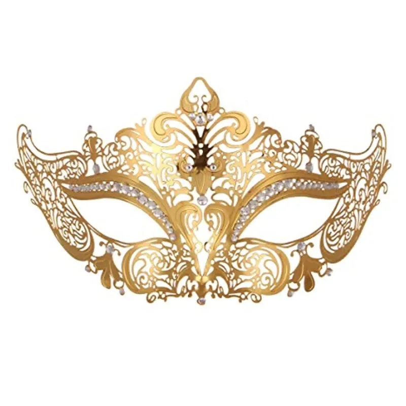 Metal Masquerade Mask - Gold