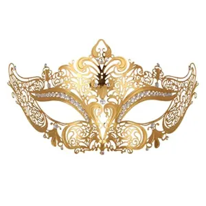 Metal Masquerade Mask - Gold