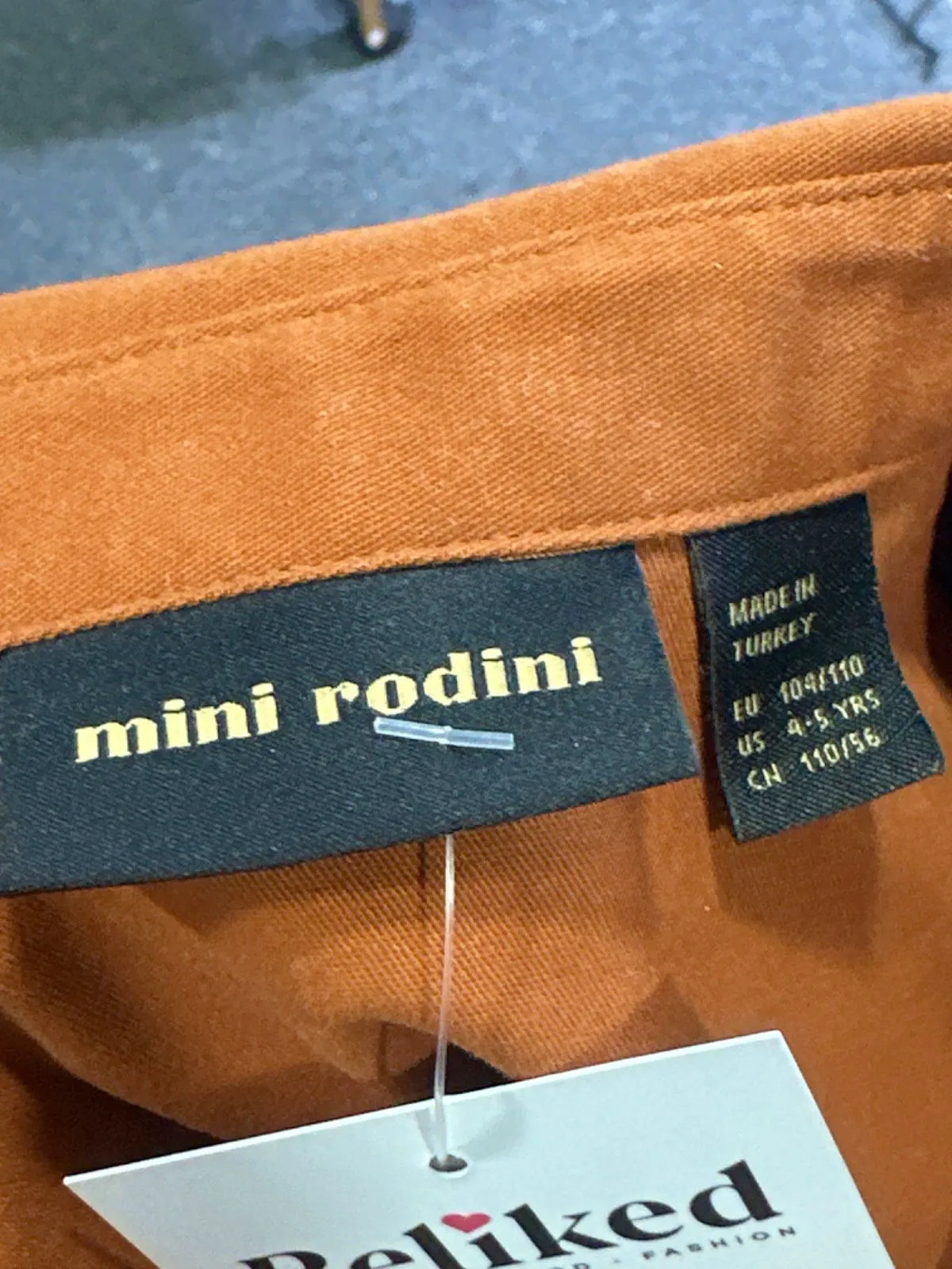 Mini Rodini Brown Dolphin Shirt UK 4-5 yrs