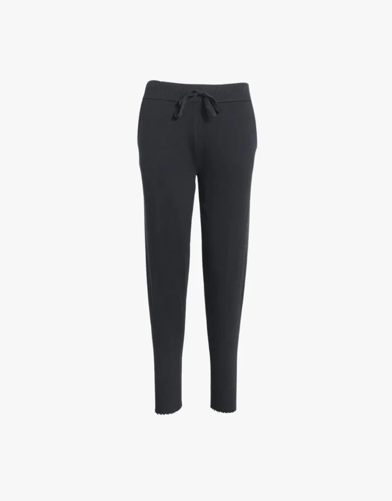 Minnie Rose Cotton Cashmere Frayed Joggers