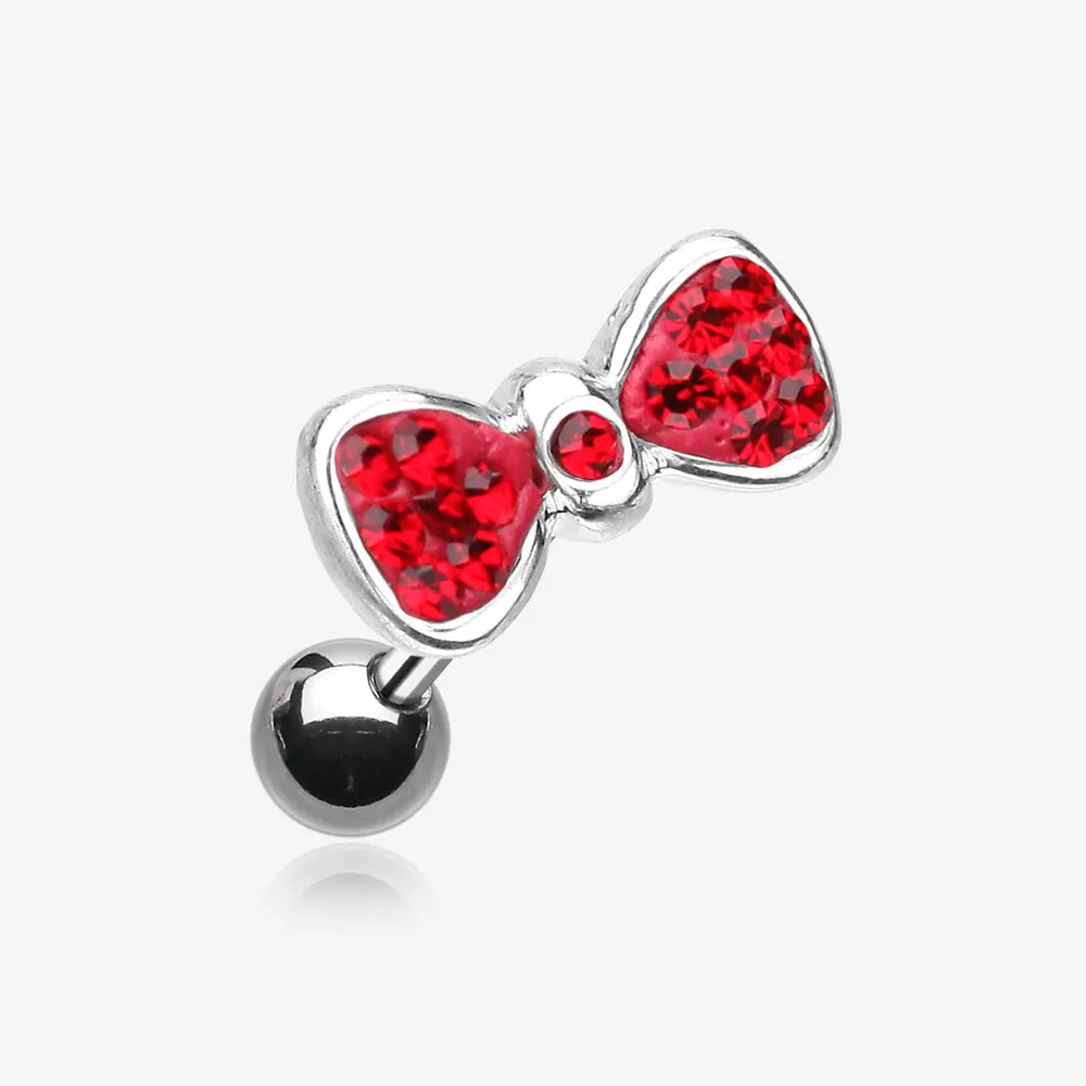 Multi-Gem Sparkle Bow Tie Cartilage Earring