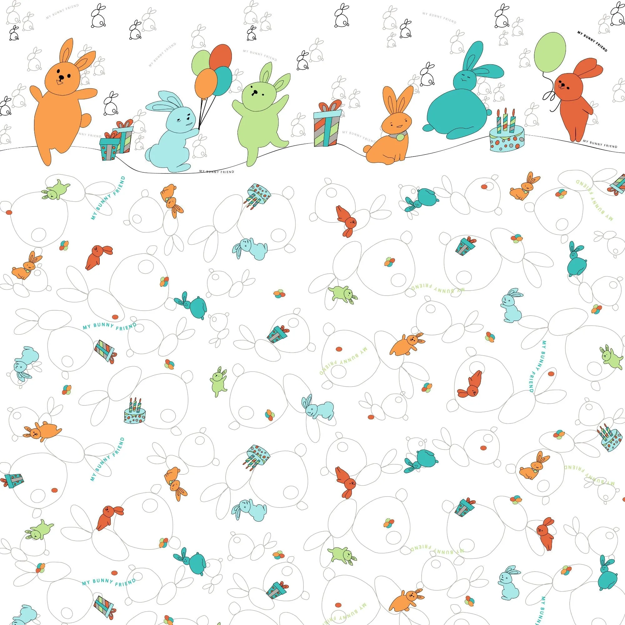 My Bunny Friend Full Length Bumper (Bunny Party)