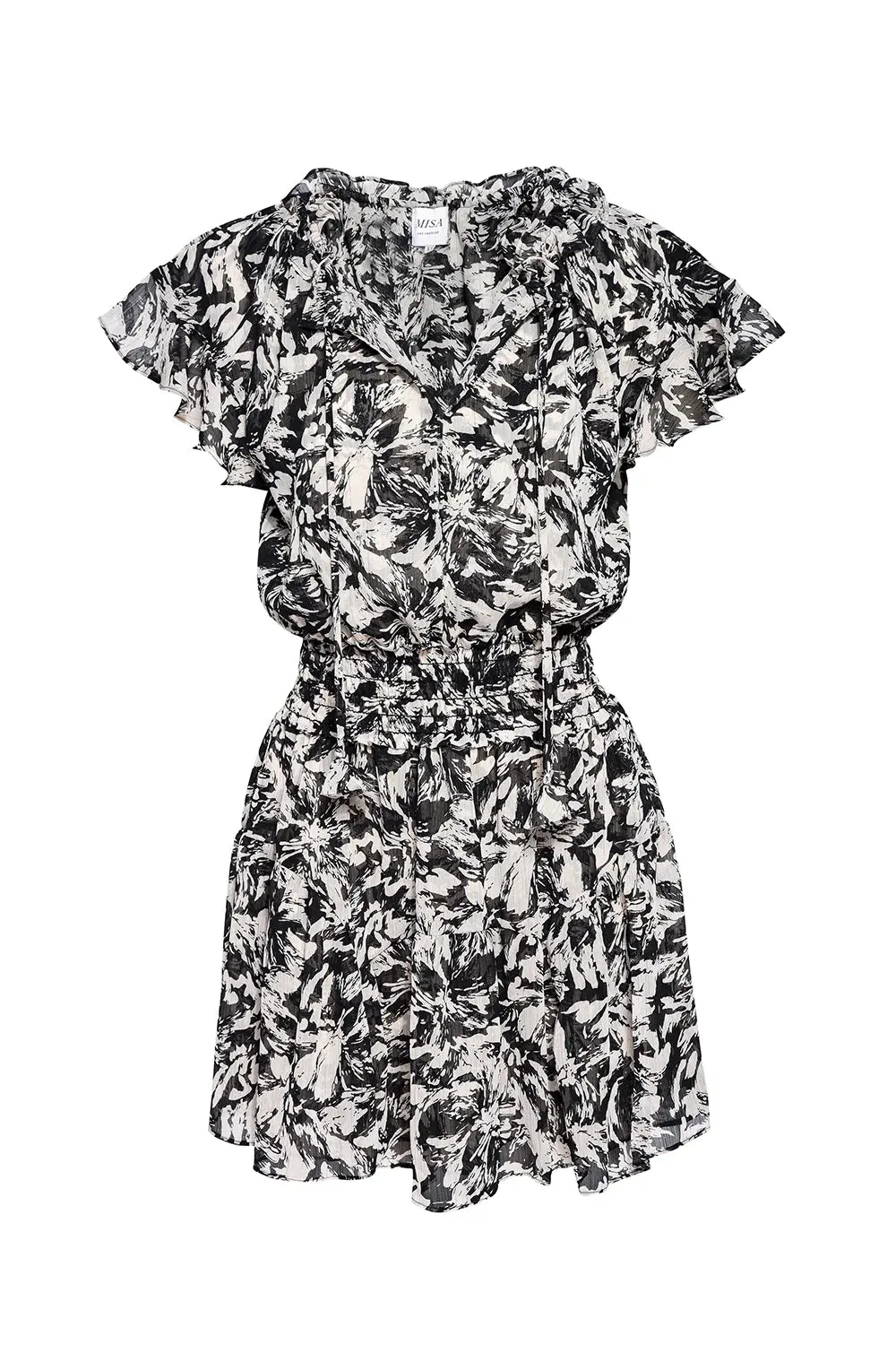 Natalia dress - tonal abstract