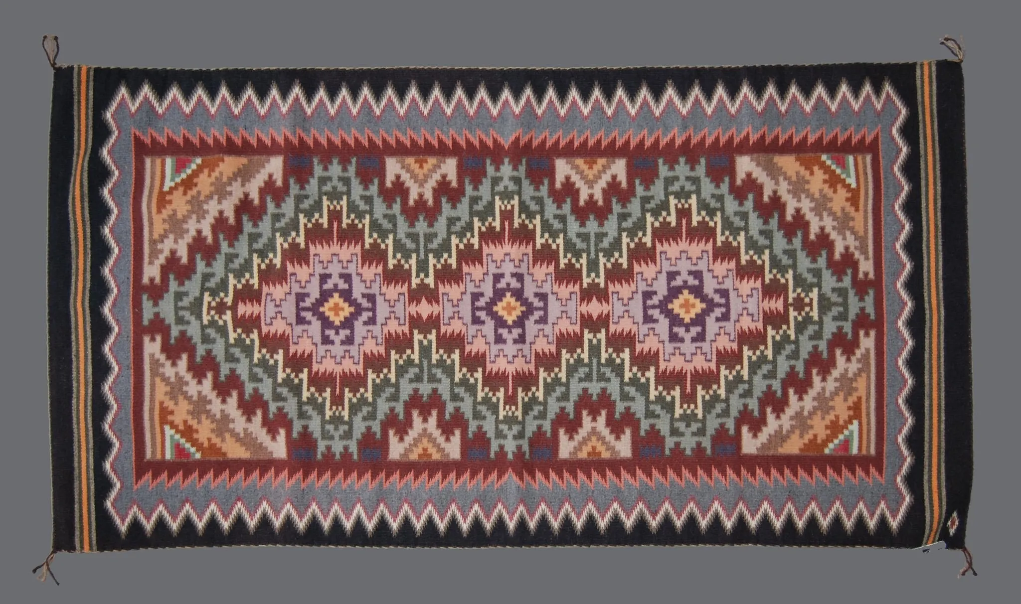 Navajo Weaving; 72x36 Burntwater by Rena Whitney