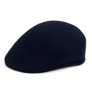 Navy Premium Wool English Hat