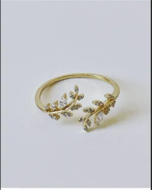 Neli Adjustable Flower Ring