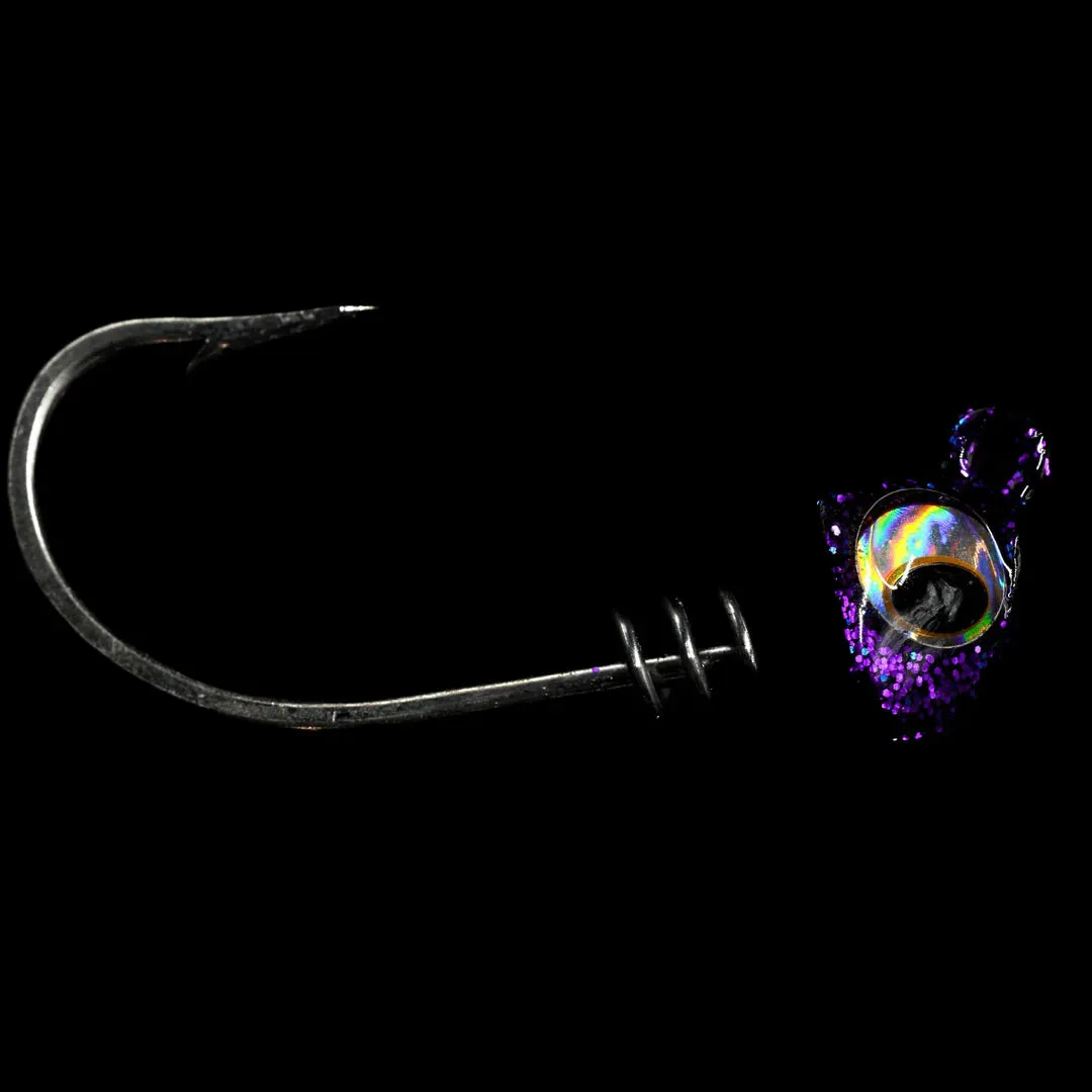 No Live Bait Needed (NLBN) Screwlock Jigheads - 3" Bait !