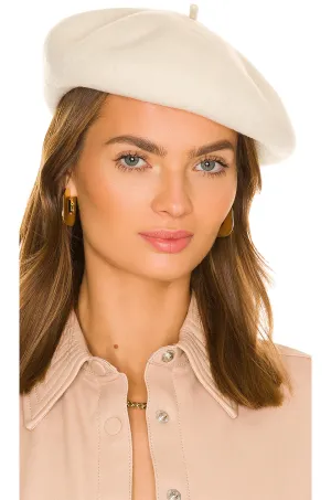 Nordstrom Wool Blend Ivory Beret