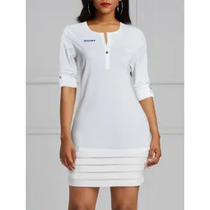 Open Chest Botton Spandex Casual Cotton Top-Cotton