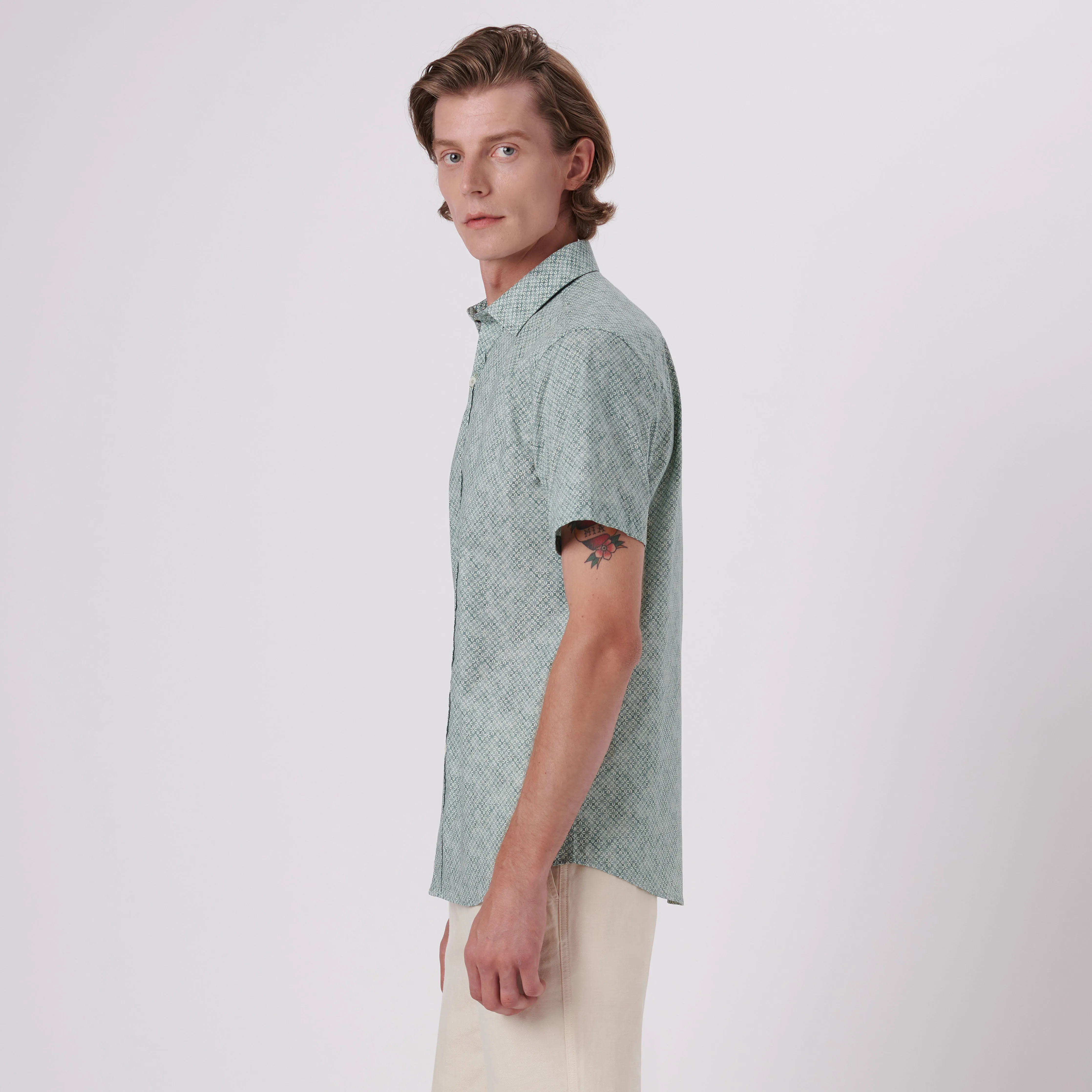 Orson Geometric Print Short Sleeve Shirt