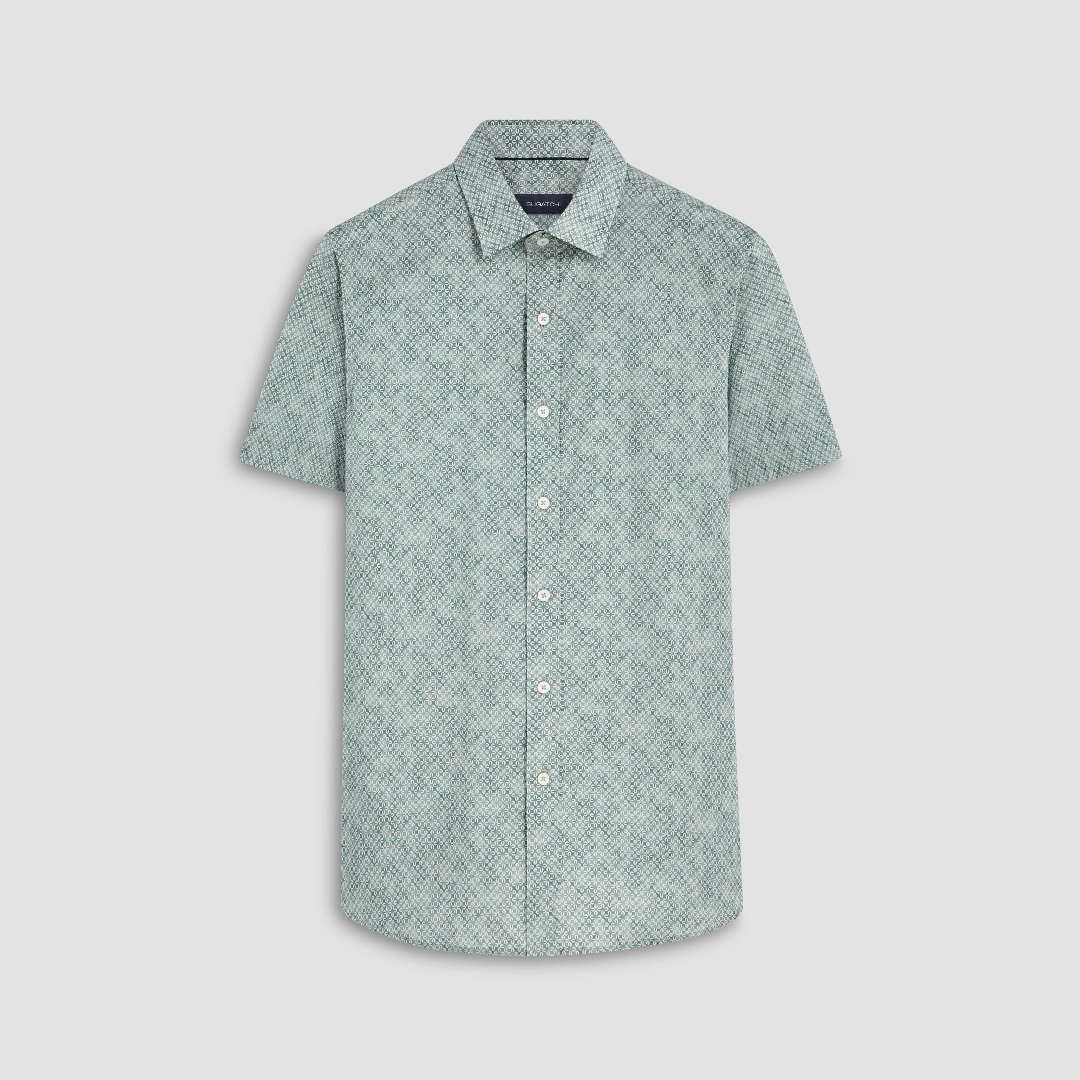 Orson Geometric Print Short Sleeve Shirt