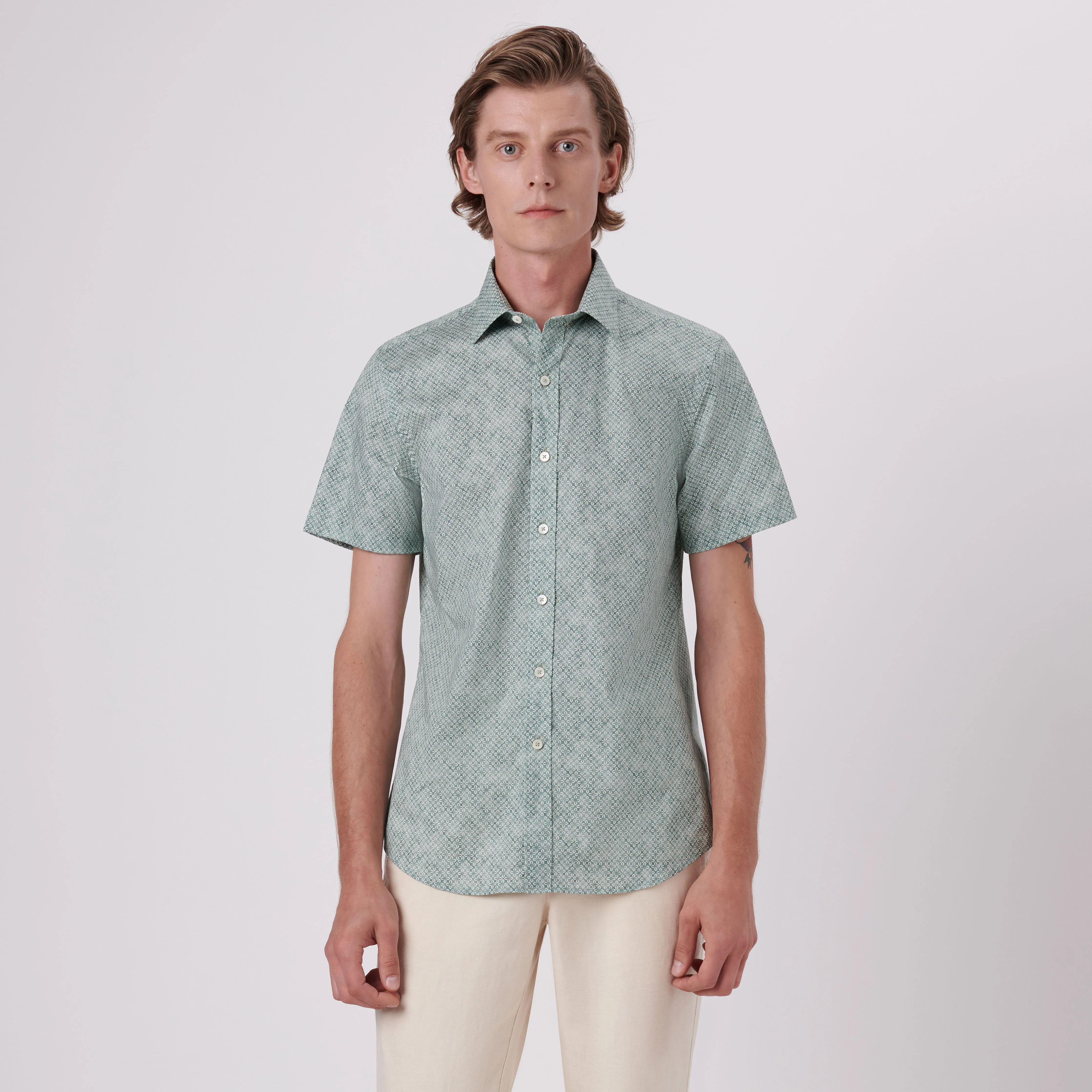 Orson Geometric Print Short Sleeve Shirt