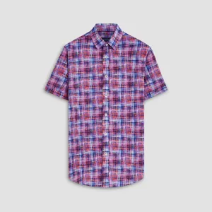 Orson Irregular Check Short Sleeve Shirt