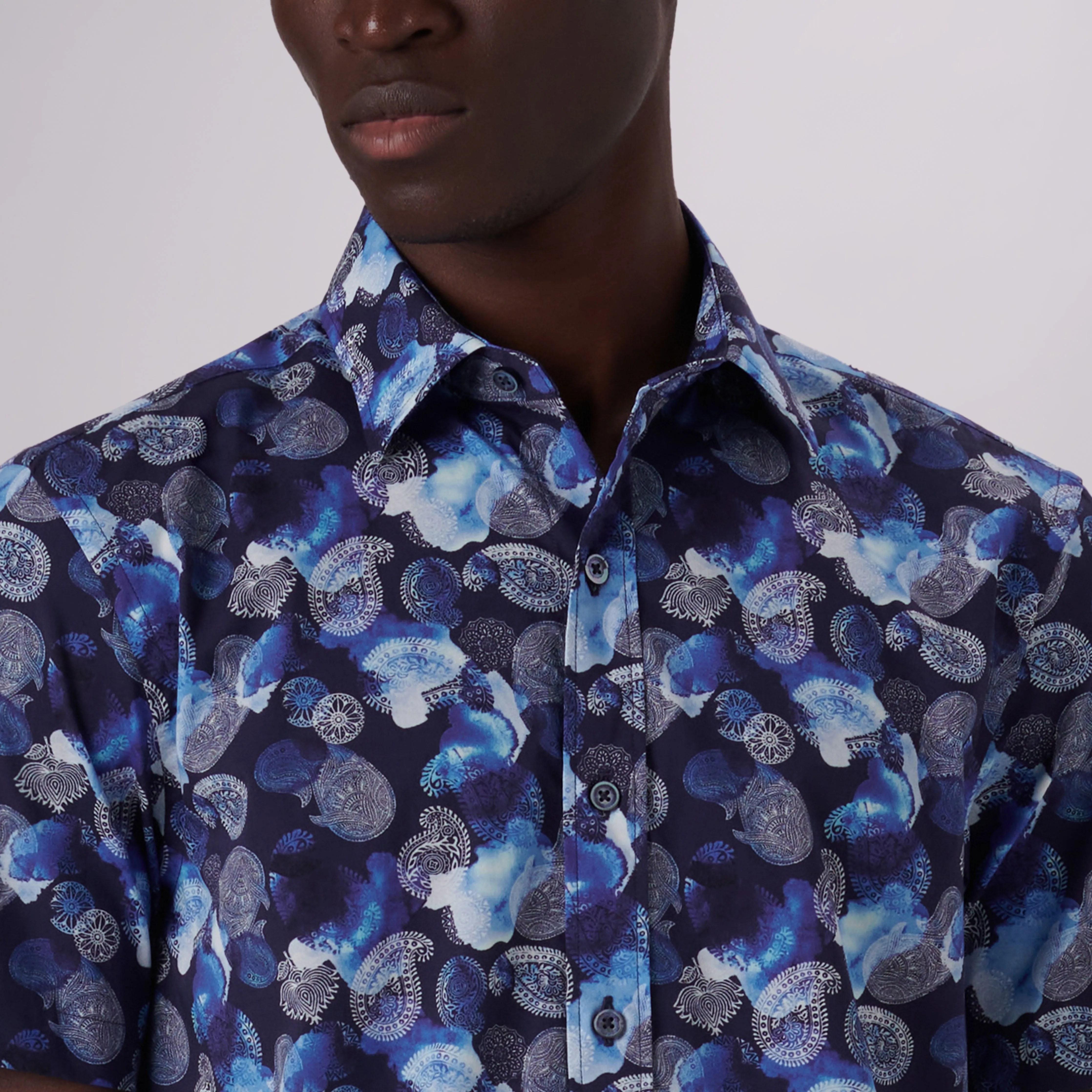 Orson Paisley Print Short Sleeve Shirt