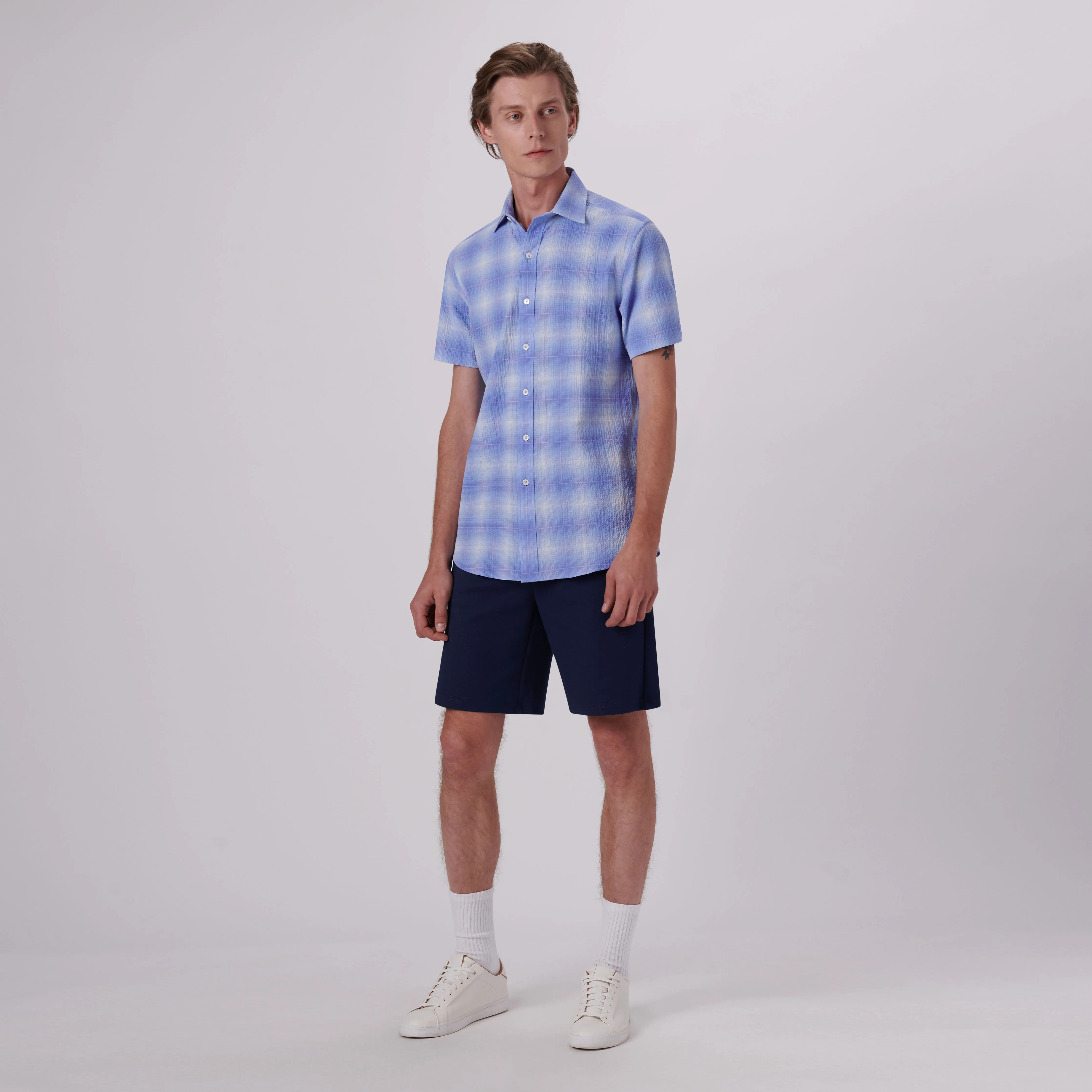 Orson Windowpane Check Short Sleeve Shirt