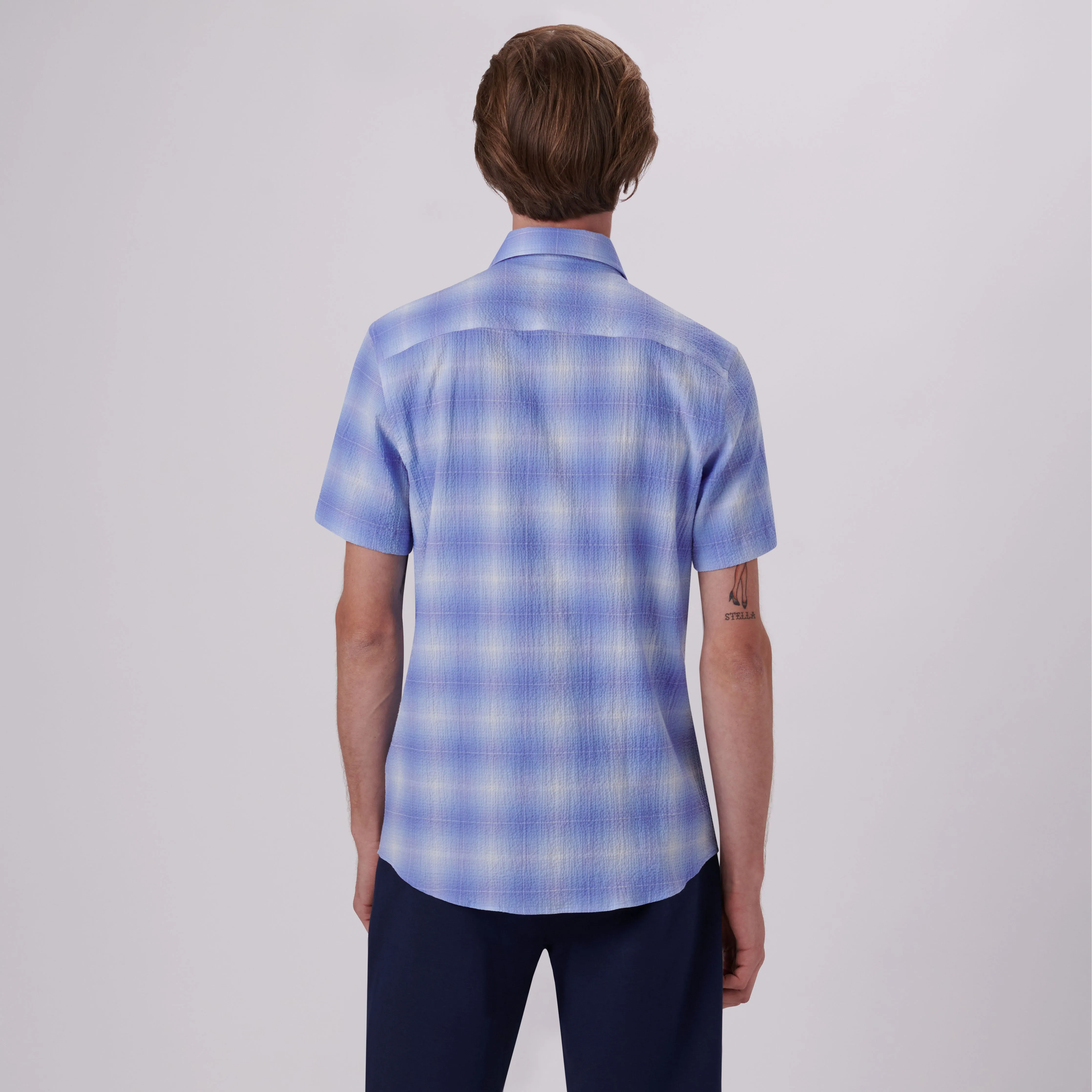 Orson Windowpane Check Short Sleeve Shirt