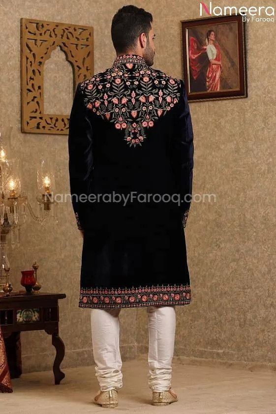 Pakistani Designer Sherwani for Wedding 2021 #GR87