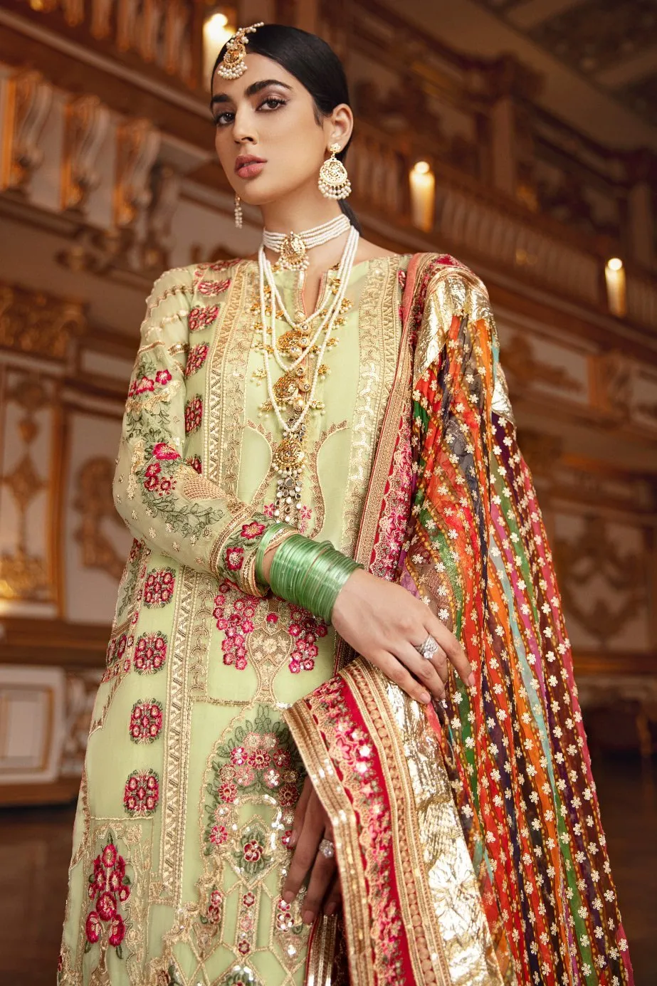 Pakistani Designer  Wedding Party Suit Online #Y6241