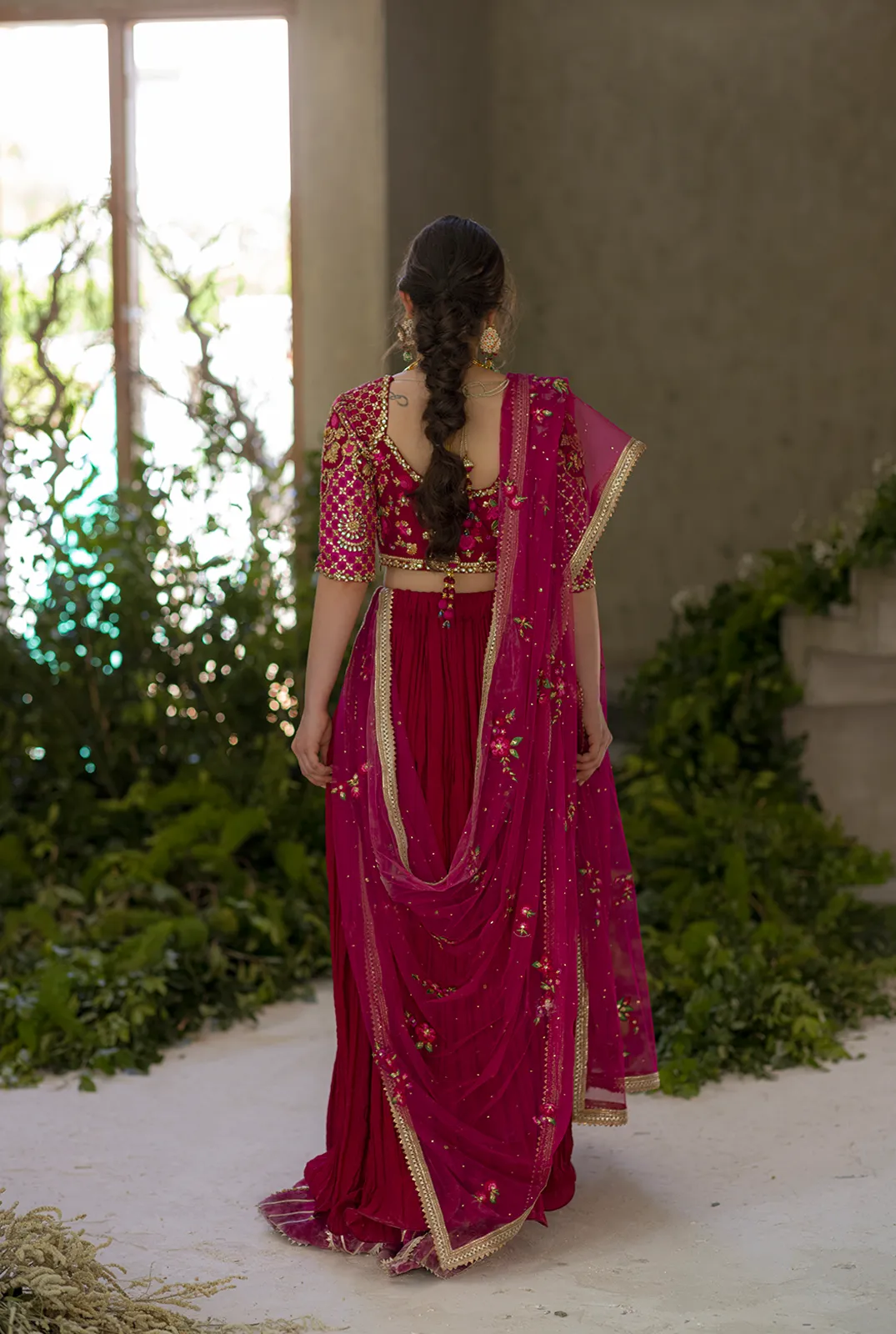 Pakistani Embroidered Lehanga Choli Wedding Dress