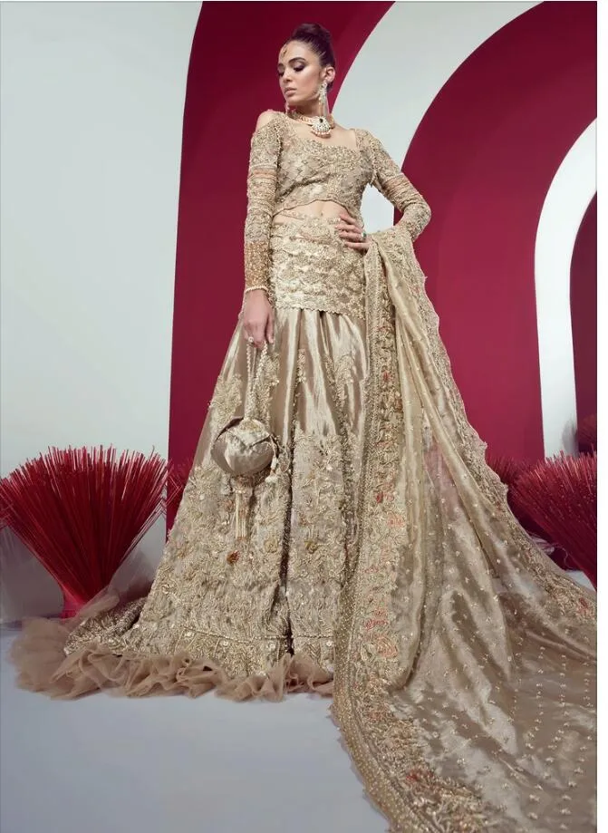 Pakistani Heavy Bridal Lehenga for Walima #N7005
