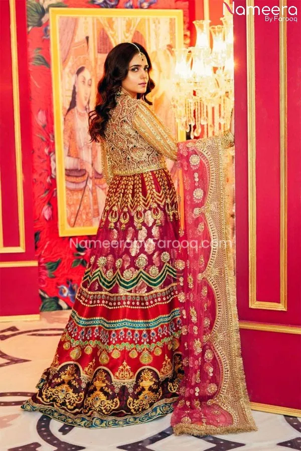Pakistani Long Dresses for Wedding Party Wear #PN46