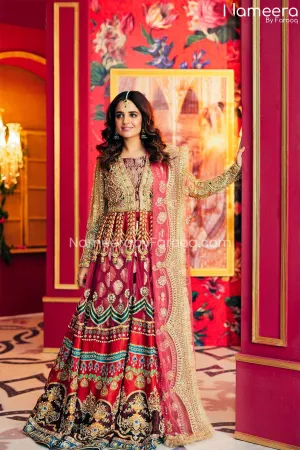 Pakistani Long Dresses for Wedding Party Wear #PN46