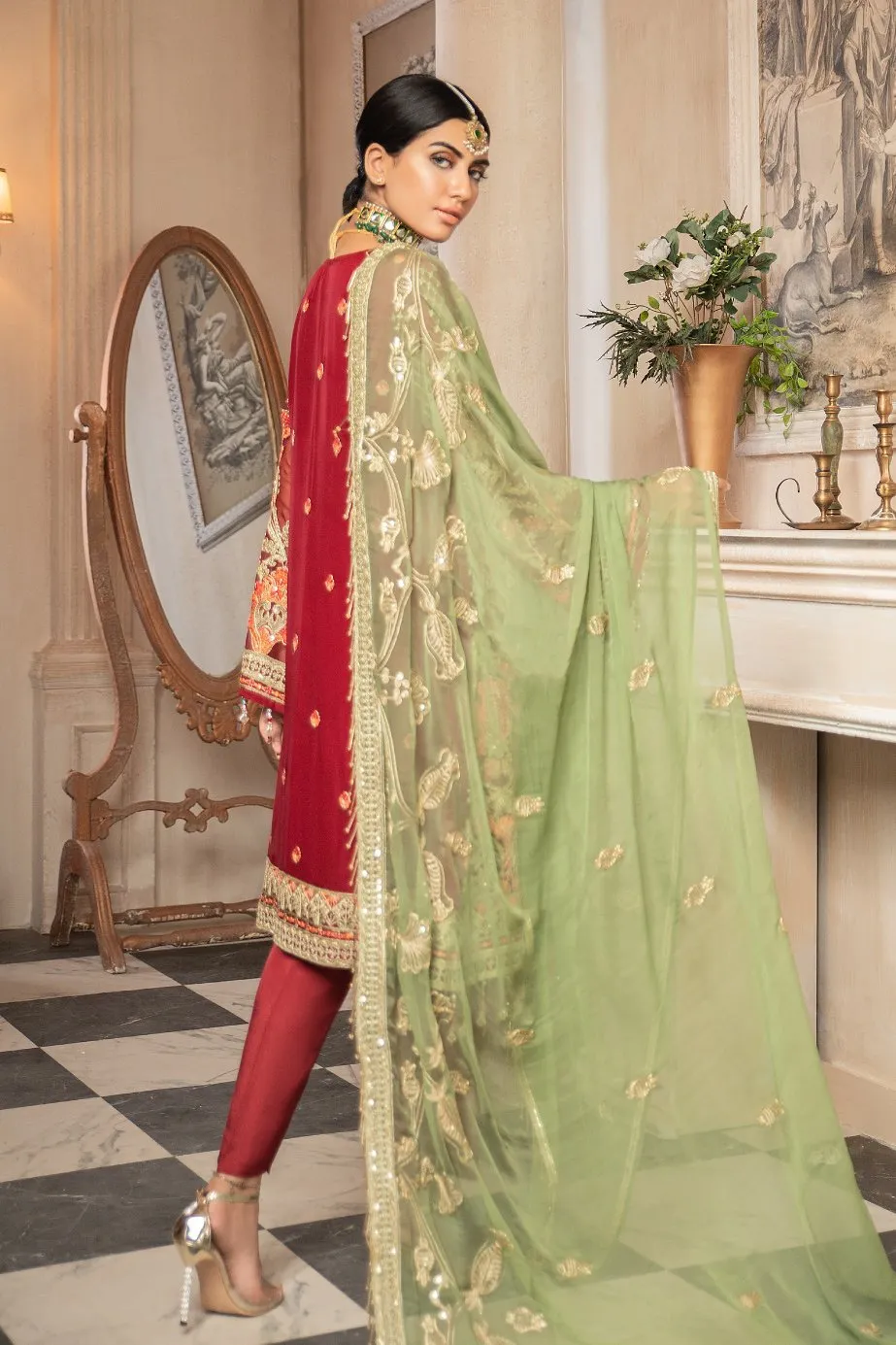 Pakistani Party Dresses From Latest 2020 Chiffon Collection # CA118