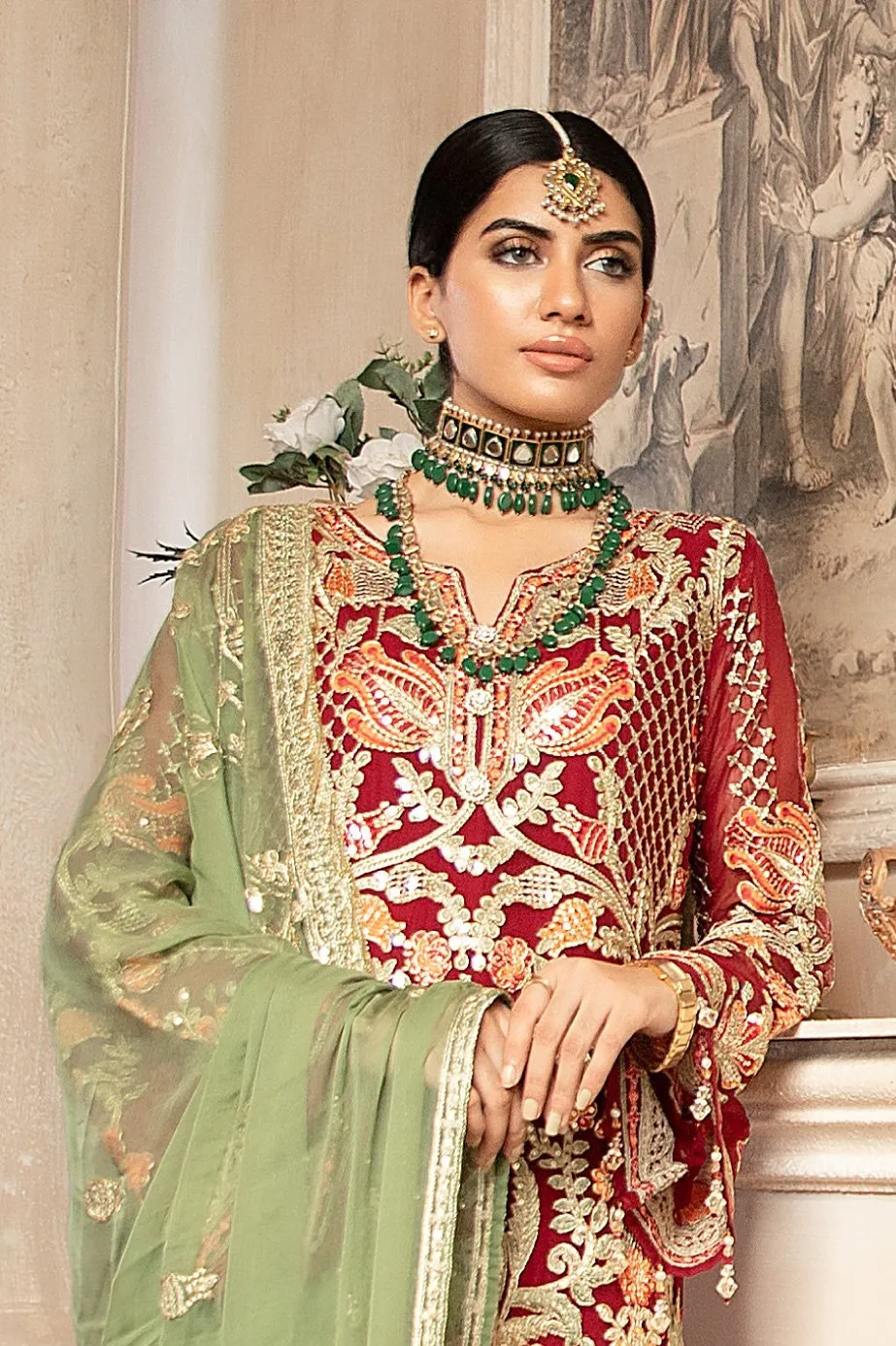 Pakistani Party Dresses From Latest 2020 Chiffon Collection # CA118