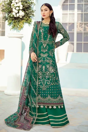 Pakistani Sharara in Green Shade with Embroidery #PF474