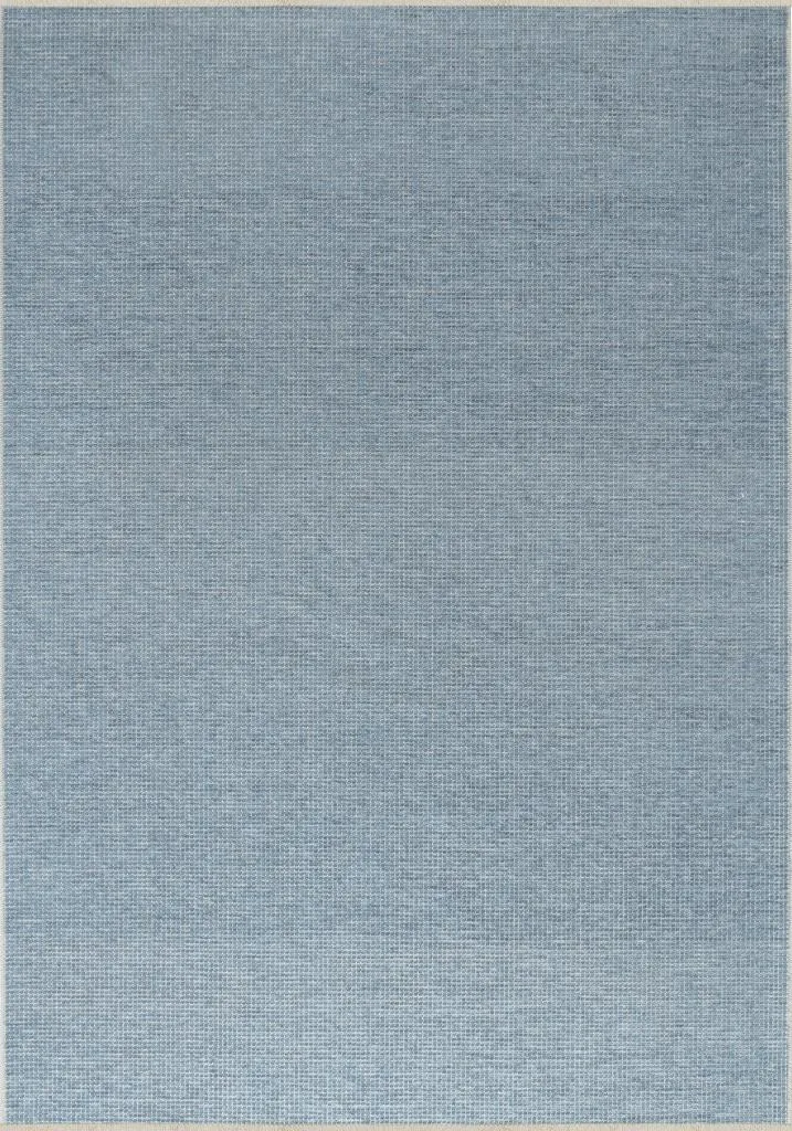 Pandora Plain Pattern Blue Thin Rug 2417